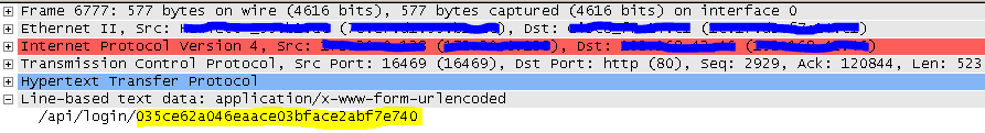P2000 wireshark packet capture
